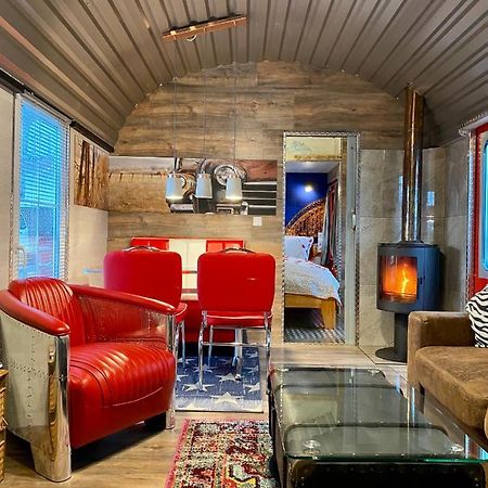 Gleis 2, Waggon Mit Ofen, Optional Mit Whirlpool Und Sauna Dahlem  Εξωτερικό φωτογραφία