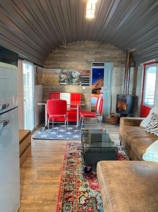 Gleis 2, Waggon Mit Ofen, Optional Mit Whirlpool Und Sauna Dahlem  Εξωτερικό φωτογραφία
