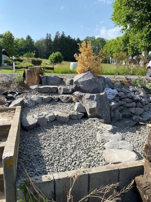 Gleis 2, Waggon Mit Ofen, Optional Mit Whirlpool Und Sauna Dahlem  Εξωτερικό φωτογραφία